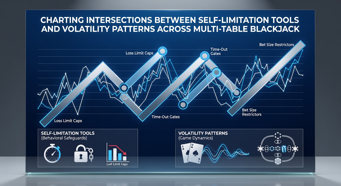 Diagram met volatiliteitscurves en limietactivaties in blackjack
