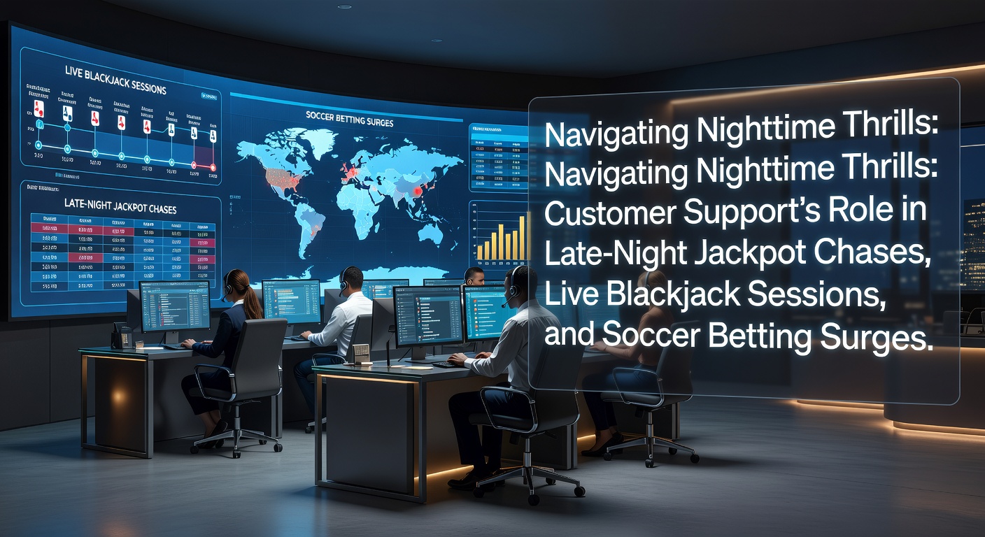 Speler checkt jackpot teller tijdens late nachtsessie met klantenservice chat open op scherm