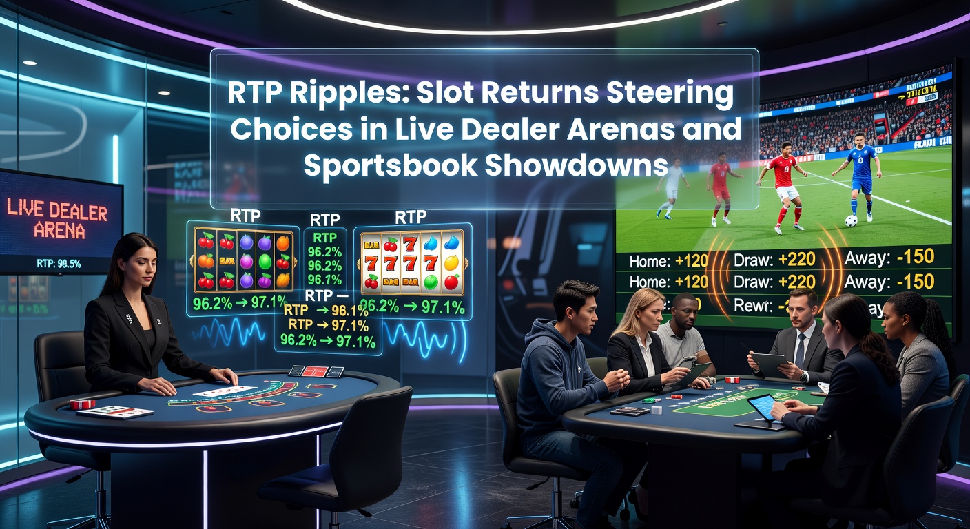 Grafiek met RTP-percentages van populaire slots, live dealer tafels en sportsbook odds, illustrerend de rimpelingen in spelerskeuzes