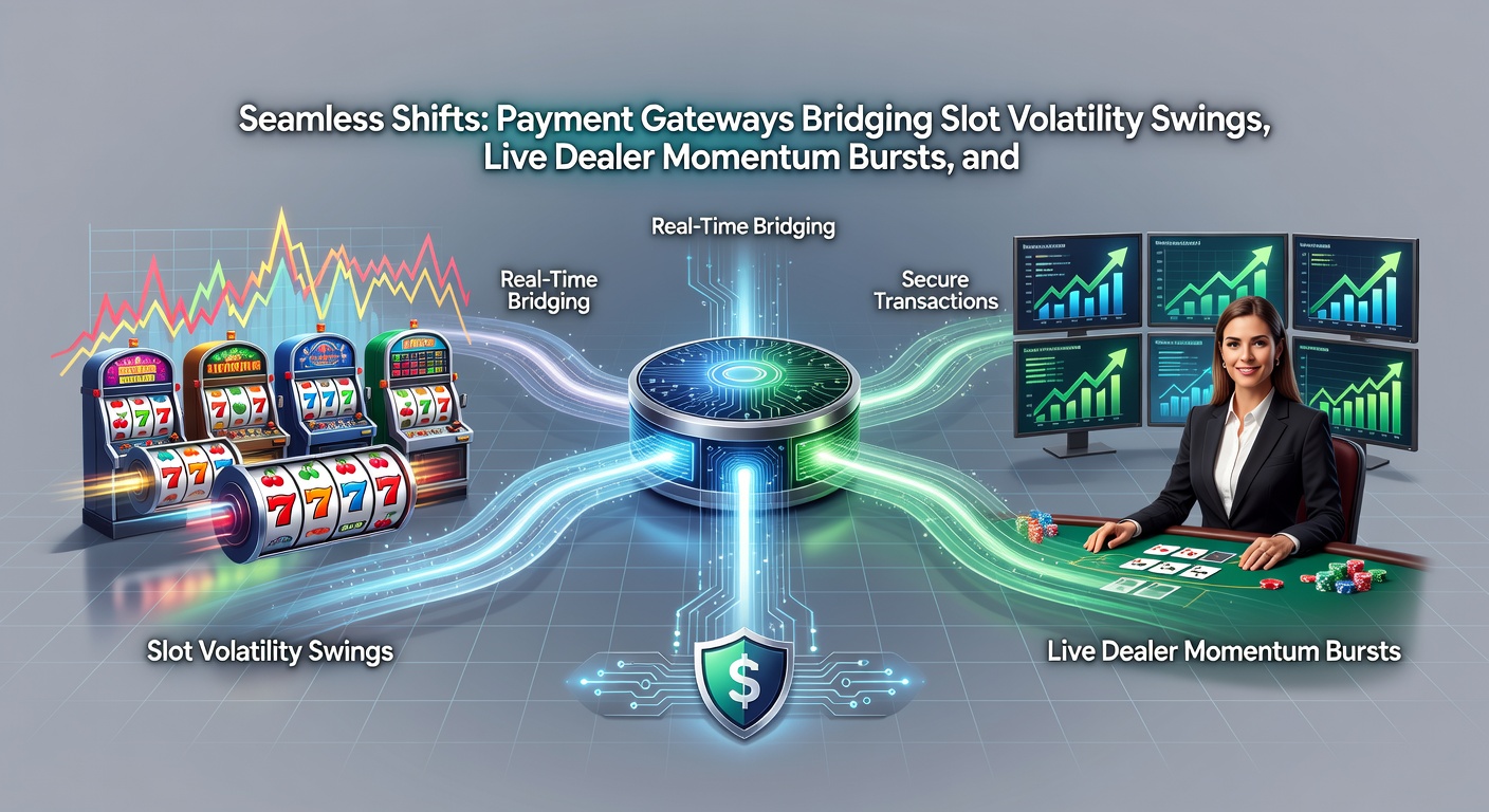 Visuele weergave van een speler die switches tussen slotspins, live dealer tafels en sportodds, met pijlen die betaalpoorten en support iconen tonen